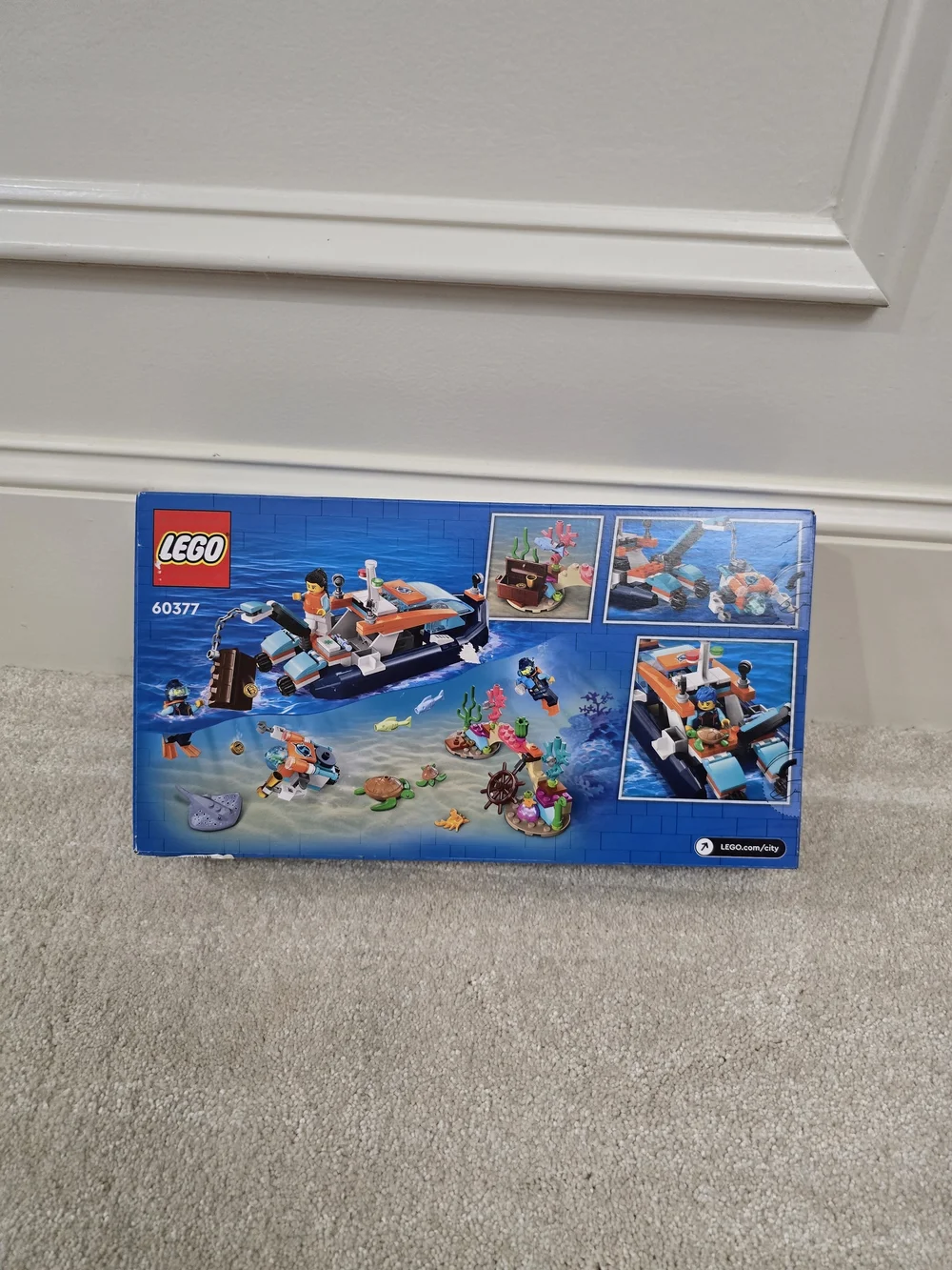 Explorer Diving Boat Toy Set - Blue & Orange